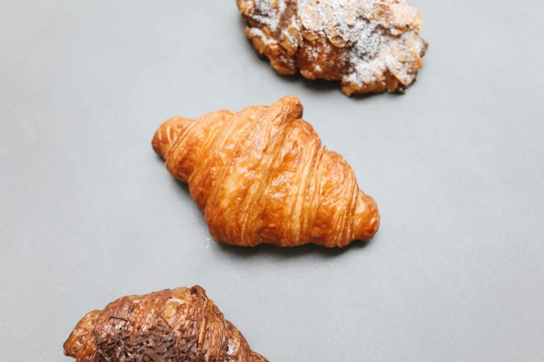 Close-Up Photograph of Different Kinds of Croissants